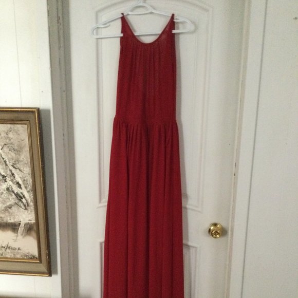 Women's Hush collection long dress bridesmaid size 2 red - Picture 1 of 9